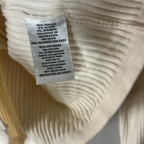 JASON WU ladies Knit Cardigan Sweater large buttercream Buttons crochet capsule - Picture 4 of 11